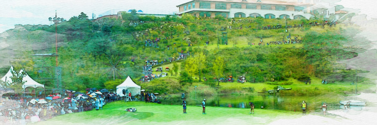 ゴルフコンペの様子